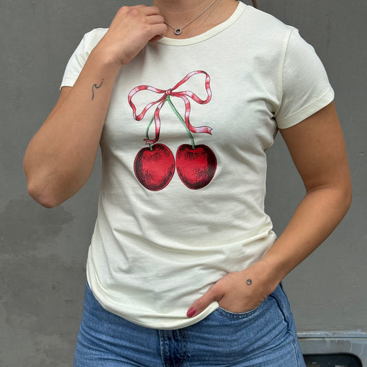 Camiseta de Algodón con Estampado